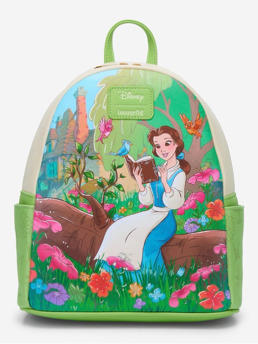 New Loungefly Disney Beauty And The Beast Belle Reading Mini Backpack